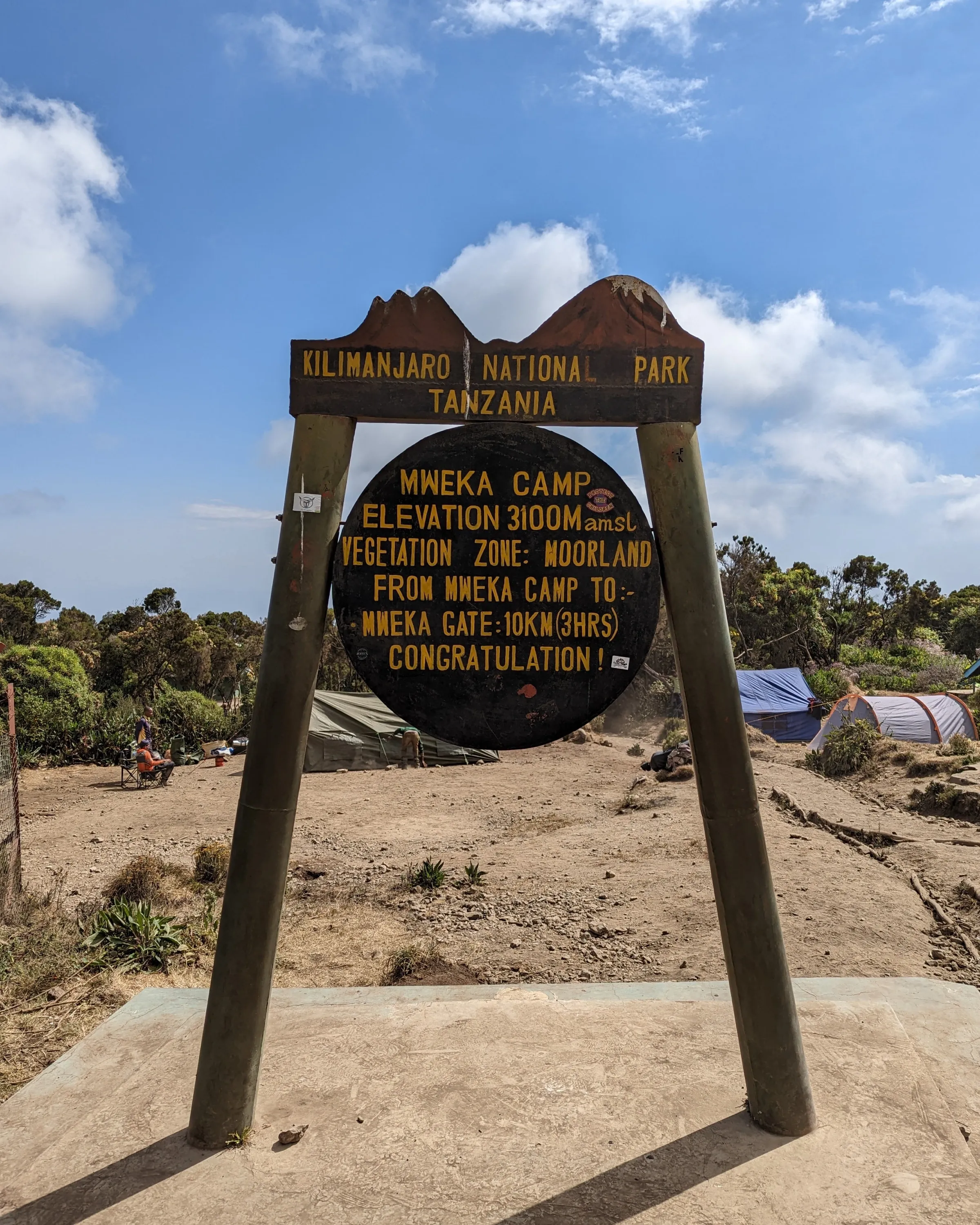 7 Days Machame Route Mweka Camp