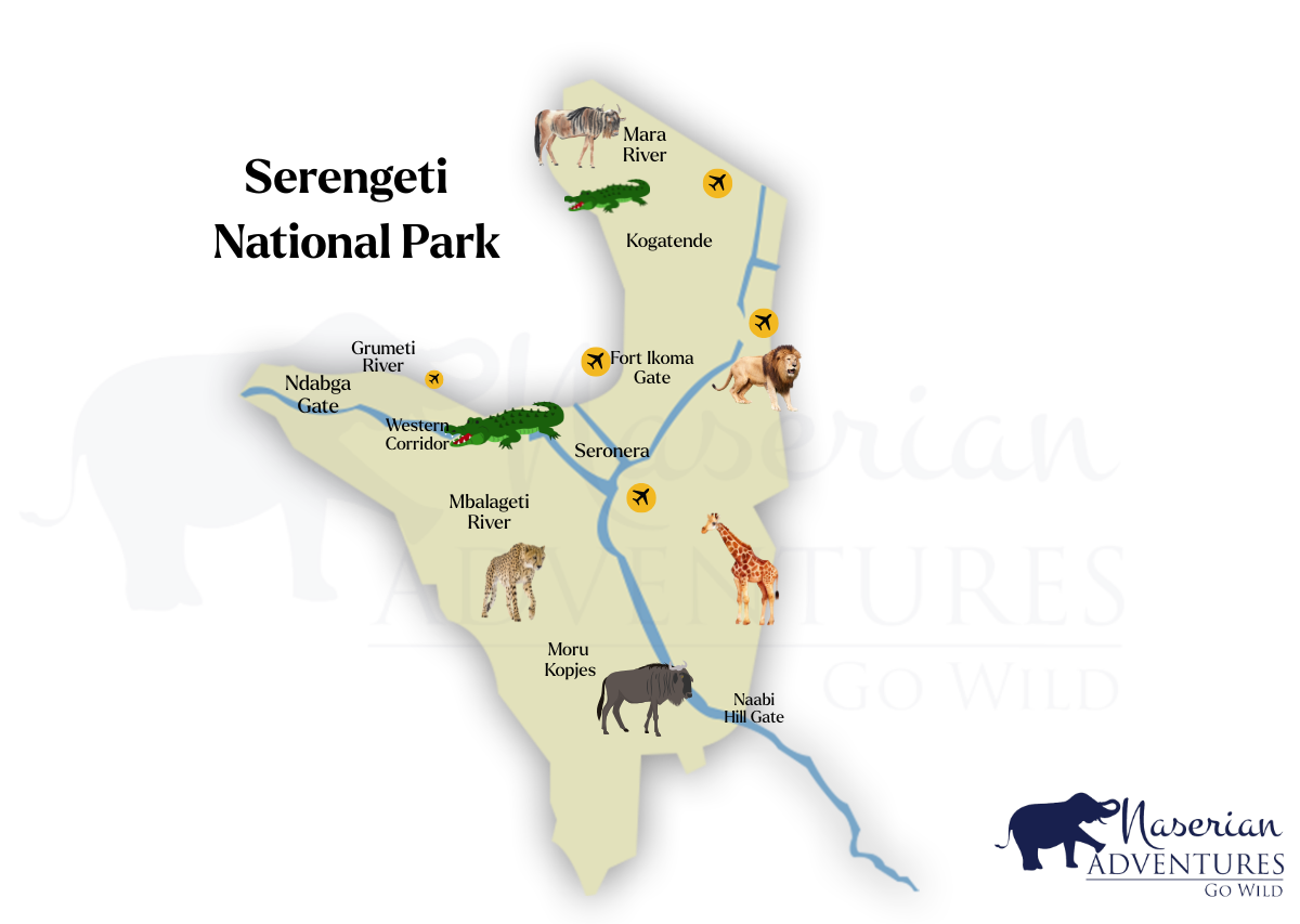 Serengeti National Park Map