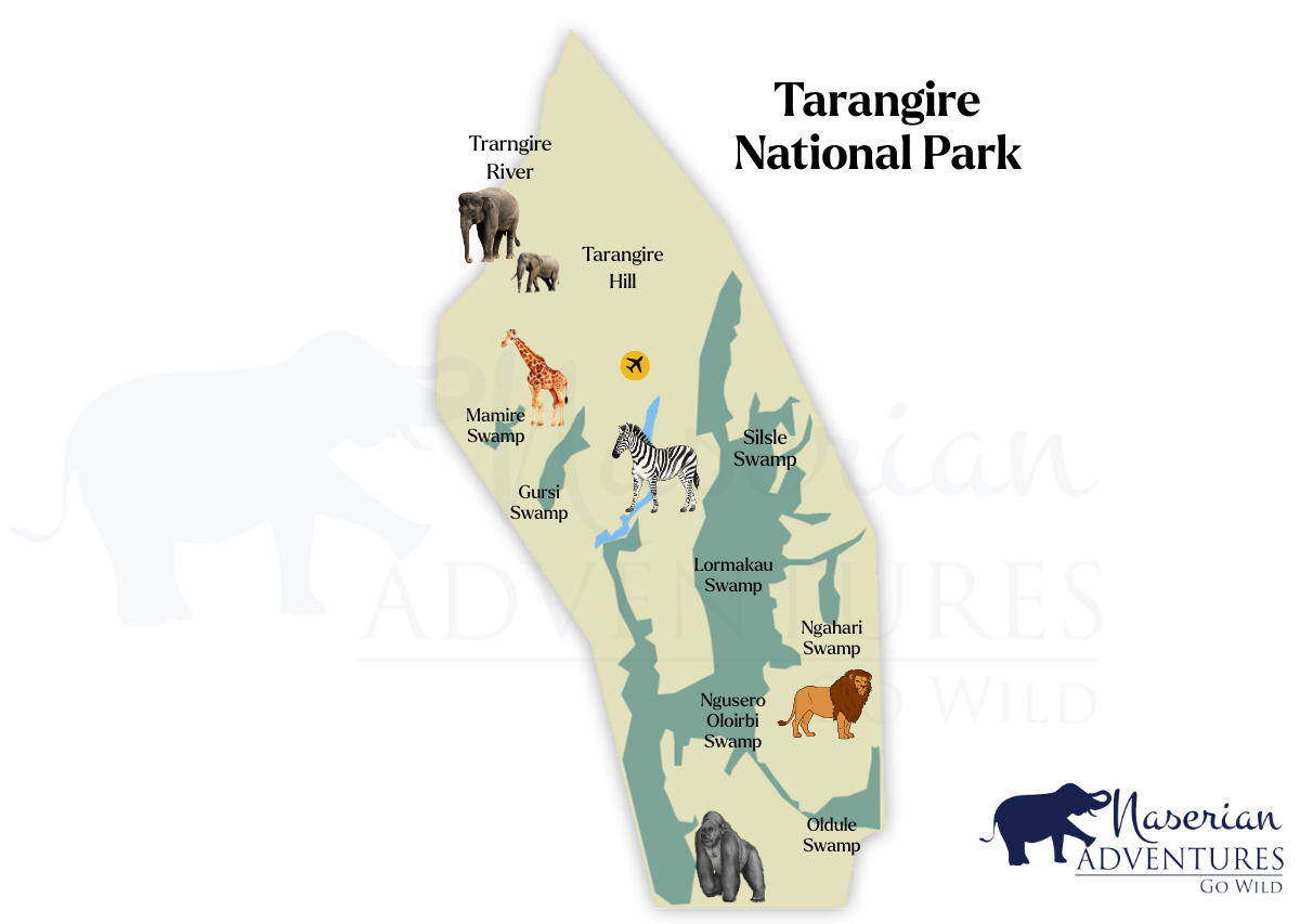 Tarangire National Park Map